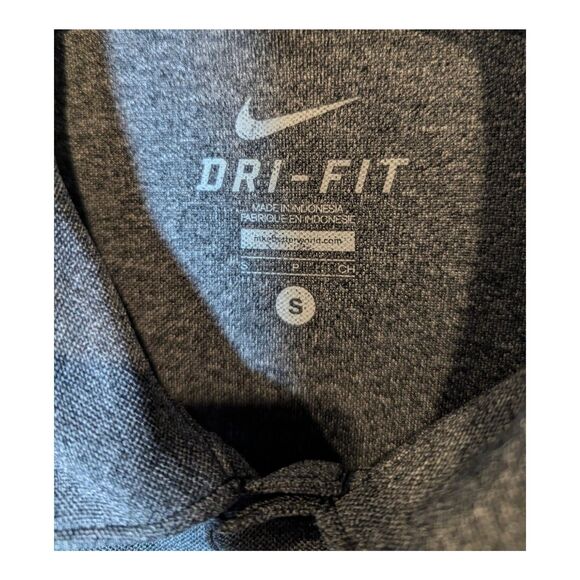 Oregon State Beaver Nike Golf Polo Shirt Dri Fit Mens Small Grey Front Logo NCAA - Picture 4 of 5